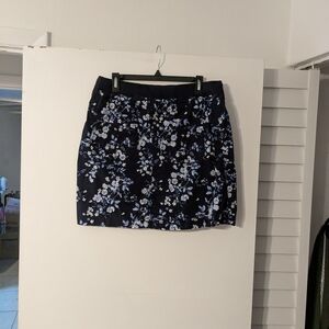 Floral Navy Skirt